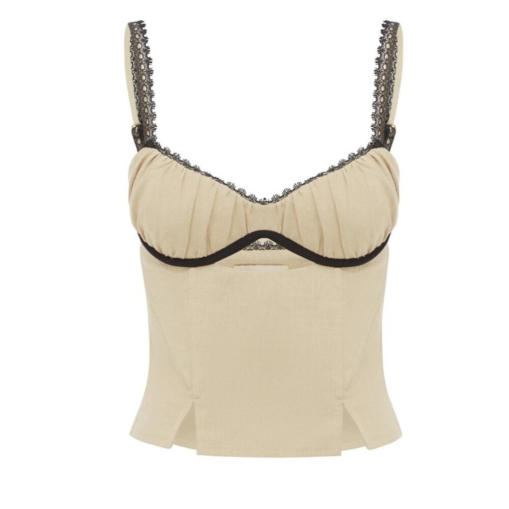 AMISS Jasmine Corset in Tan